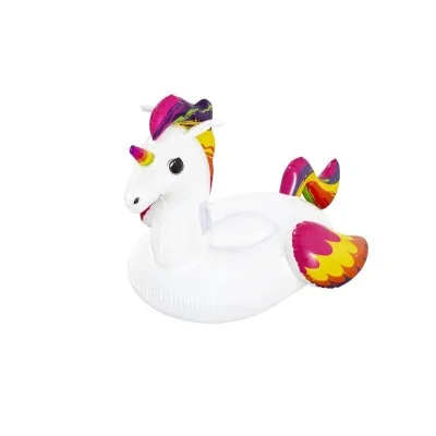 Bestway 1.55m x 1.19m fantasy unicorn ride-on (contents: 1 ride-on, repair patch) age 3